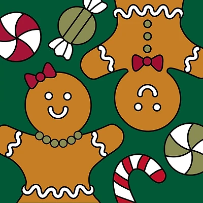 5" x 5" Gingerbread Cookies Canvas Painting Kit by Artist's Loft™