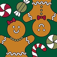5" x 5" Gingerbread Cookies Canvas Painting Kit by Artist's Loft™