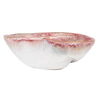 Hello Honey® 8.75" White & Berry Nautilus Essence Stoneware Bowl