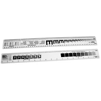 Westcott® C-Thru Graphic Arts Ruler, 18"