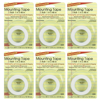 Magic Mounts® 1" x 48" Removable Mounting Tape Rolls, 6ct. 