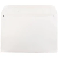 JAM Paper 7.5" x 10.5" White Booklet Commercial Envelopes, 50ct.