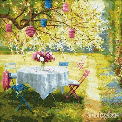 Spring Lanterns Painting by Numbers Kit