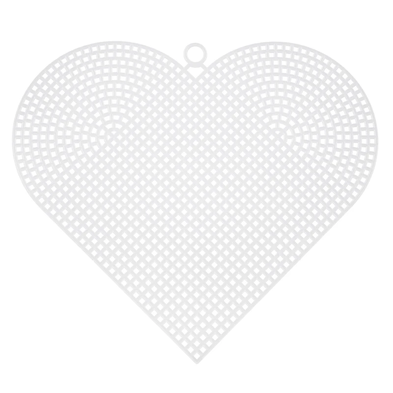 6" Clear Heart Plastic Canvases by Loops & Threads®