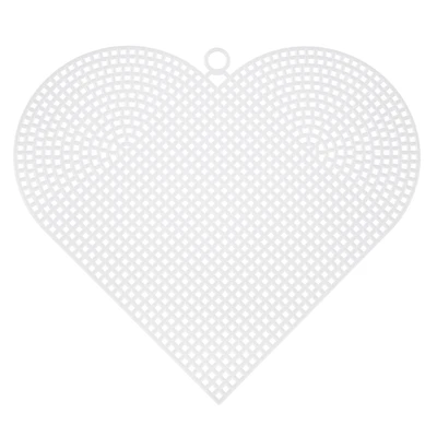 6" Clear Heart Plastic Canvases by Loops & Threads®