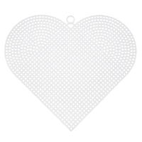 6" Clear Heart Plastic Canvases by Loops & Threads®