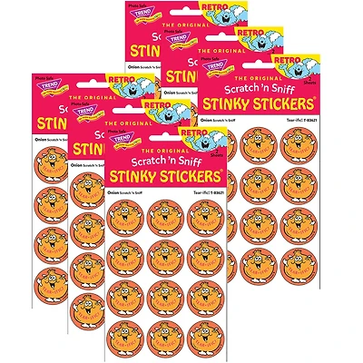 TREND Enterprises® Tear-ific! Onion Scented Stickers, 6 Packs of 24