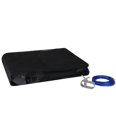 Swim Central 27ft. Black Closing Leaf Net Cover for Oval Above-Ground Swimming Pools