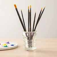 8 Piece Necessities™ Golden Synthetic Flat Acrylic Brushes By Artist's Loft®