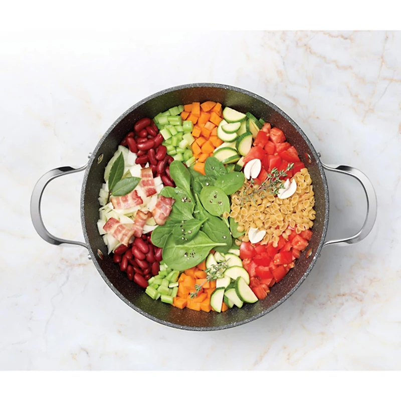 THE ROCK by Starfrit One Pot 7.2qt. Stock Pot with Lid