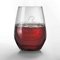 Tis the Season to be Grateful 15oz. Engraved Stemless Wine Glass
