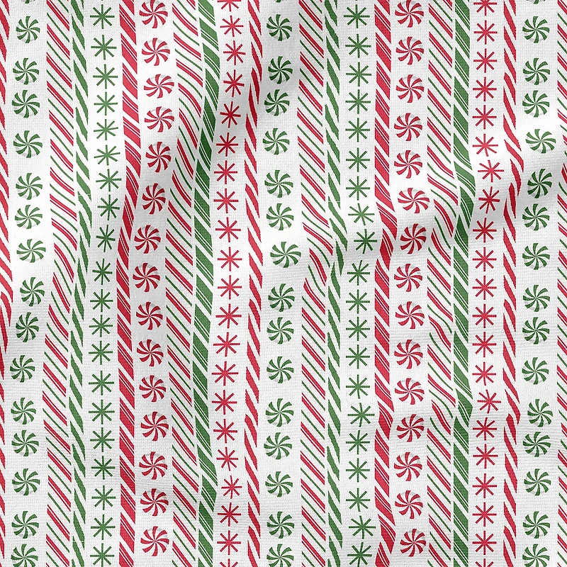 Fabric Editions Peppermint Stripe Cotton Fabric