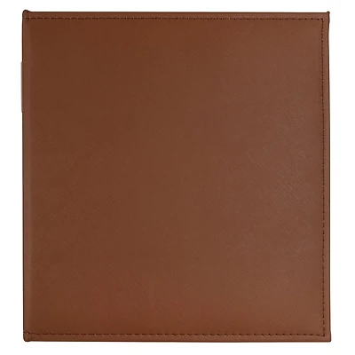 Brown Saffiano D-Ring Scrapbook Album by Recollections®