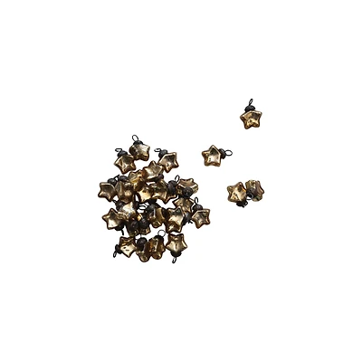 Hello Honey® 30ct. Glass Gold Star Ornaments