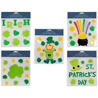 St. Patrick's Day Gel Window Clings Set