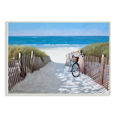 Stupell Industries Summer Beach Pathway & Bicycle Wall Plaque