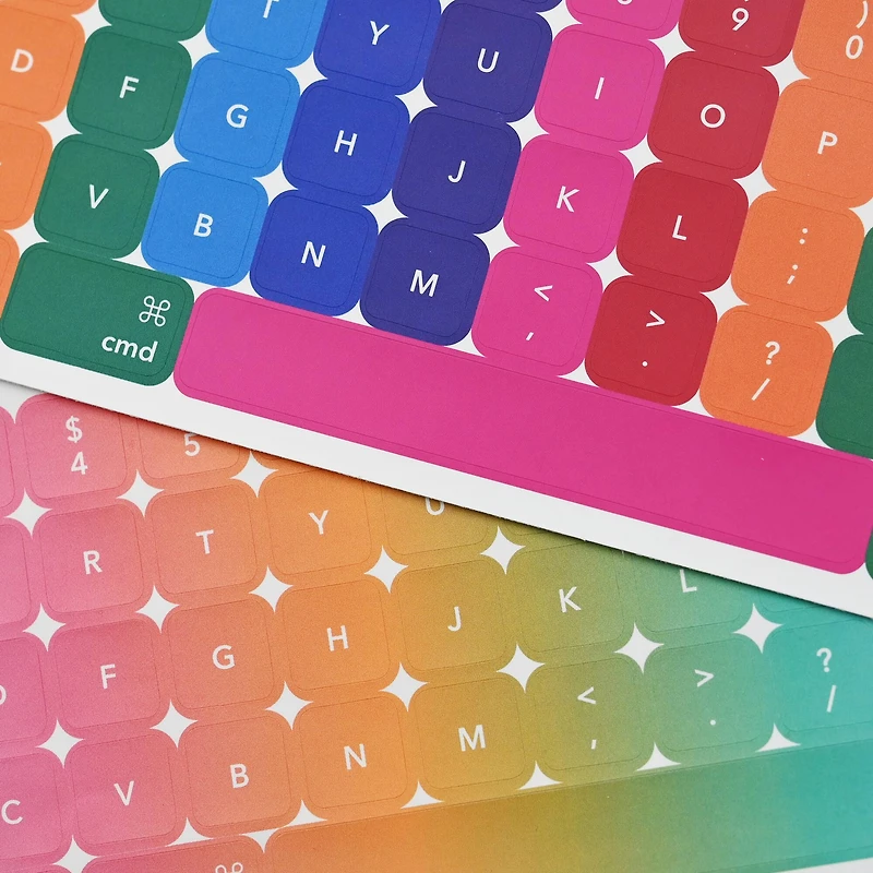 Assorted Keyboard Sticker Set, 1pc. by Fab Finds