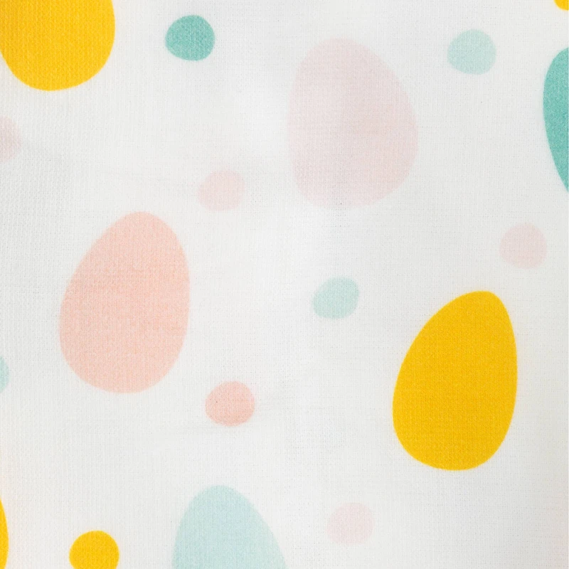 26" Pastel Stripes & Eggs Easter Kitchen Tea Towel Set