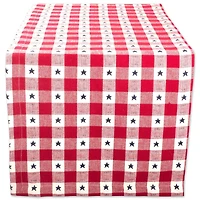 DII® 108" Star Checkered Table Runner