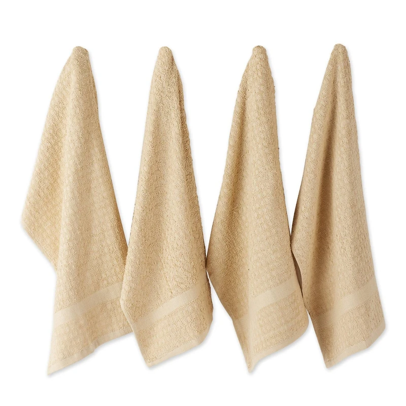 DII® Solid Pebble Waffle Terry Dishtowel, 4ct.