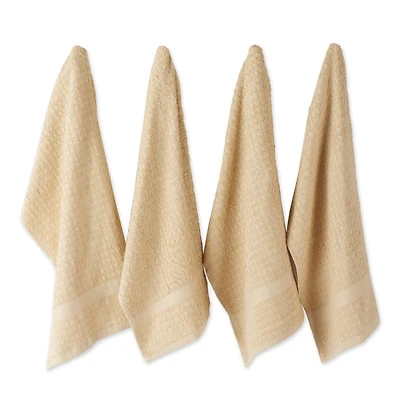 DII® Solid Pebble Waffle Terry Dishtowel, 4ct.