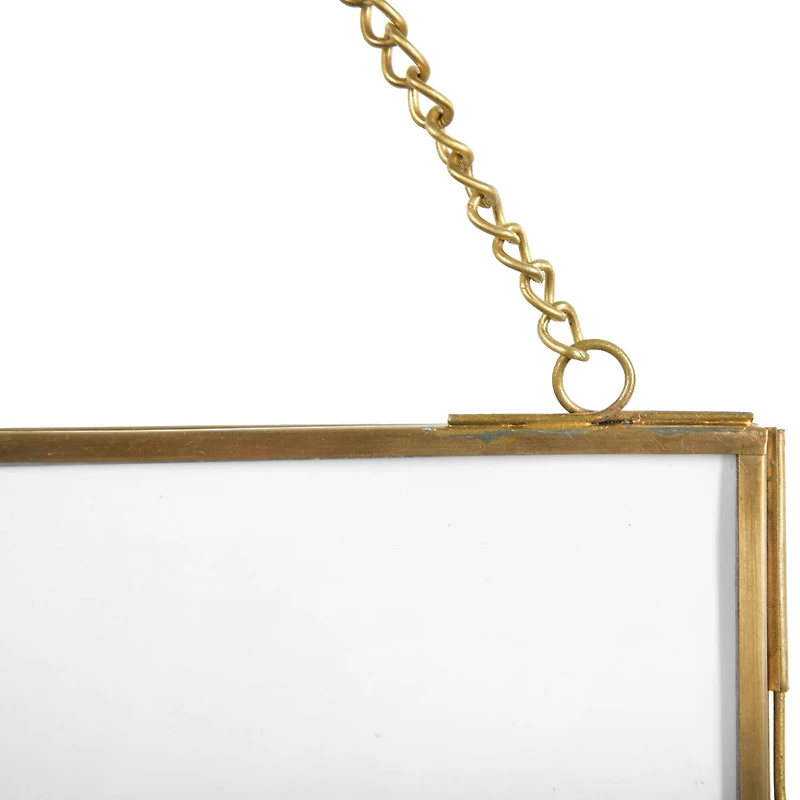 Hello Honey® 3 Pack Gold Brass Hanging Photo Frame