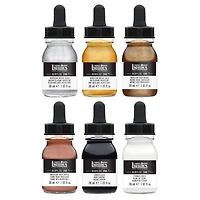 6 Packs: 6 ct. (36 total) Liquitex® Professional Acrylic™ Ink Set, Iridescents