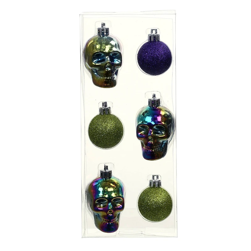 Skull & Ball Ornaments, 6ct. by Ashland®
