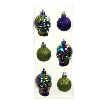 Skull & Ball Ornaments, 6ct. by Ashland®