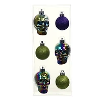 Skull & Ball Ornaments, 6ct. by Ashland®