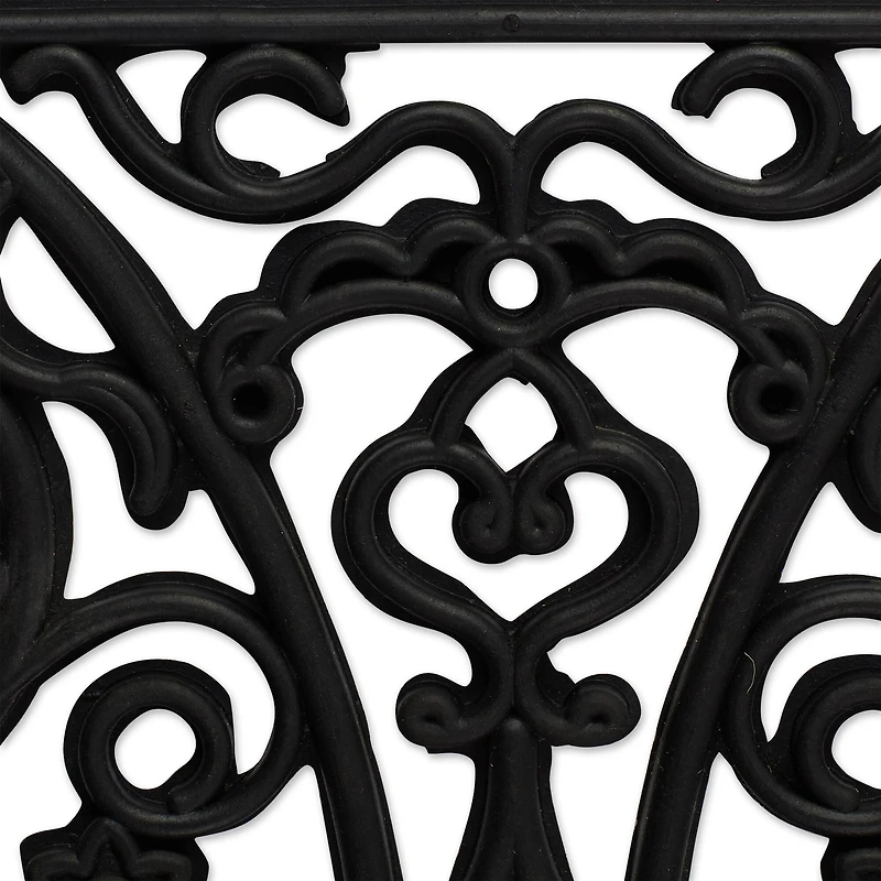 DII® Welcome Scroll Half Moon Rubber Doormat