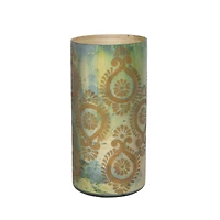 Hello Honey® 7.5" Round Etched Mercury Glass Vase