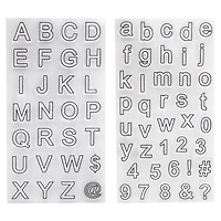 Block Letter Clear Stamps by Recollections™