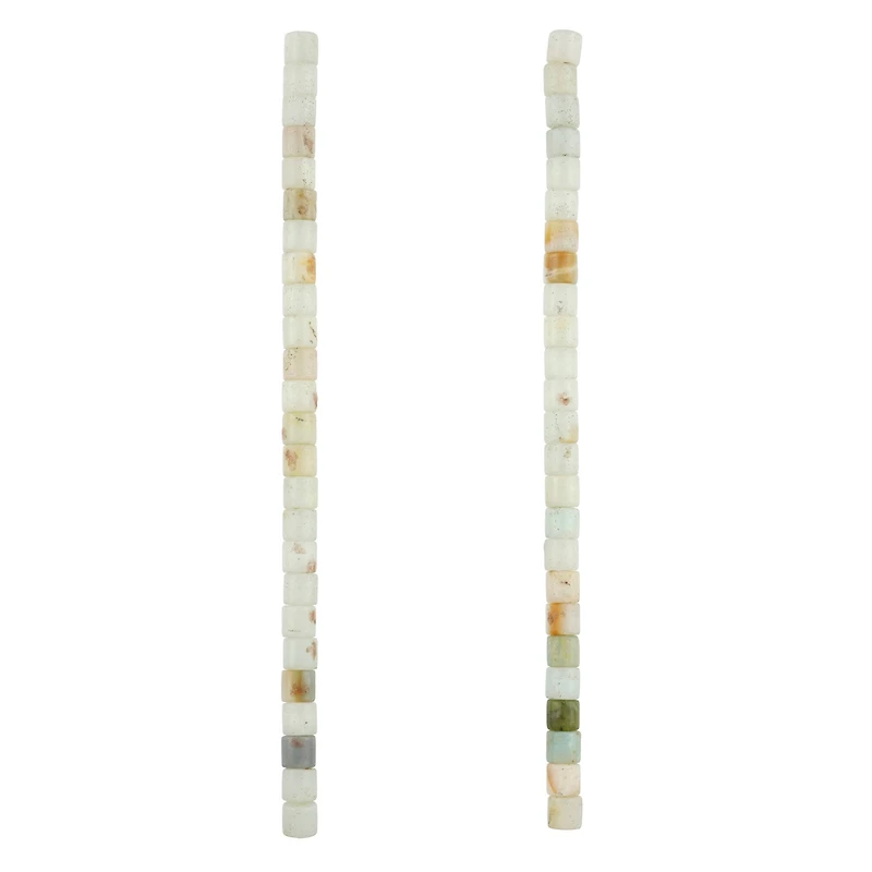Natural Speckled Matte Amazonite Tube Beads, 5mm by Bead Landing™