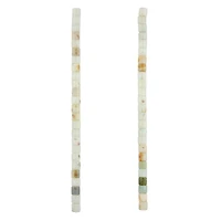 Natural Speckled Matte Amazonite Tube Beads, 5mm by Bead Landing™