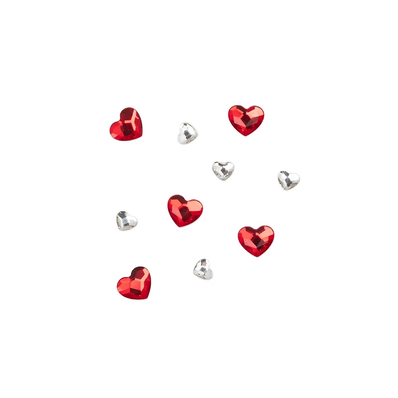 Crystal & Light Siam Heart Glue-On Austrian Crystal Mix by Bead Landing™, 10ct.