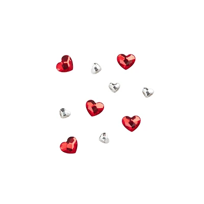 Crystal & Light Siam Heart Glue-On Austrian Crystal Mix by Bead Landing™, 10ct.