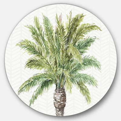 Designart - Mixed Botanical Greens palms IV