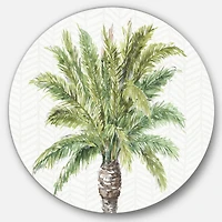 Designart - Mixed Botanical Greens palms IV