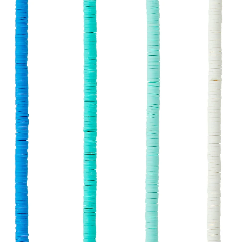 Turquoise Clay Spacer Heishi Beads, 6mm by Bead Landing™