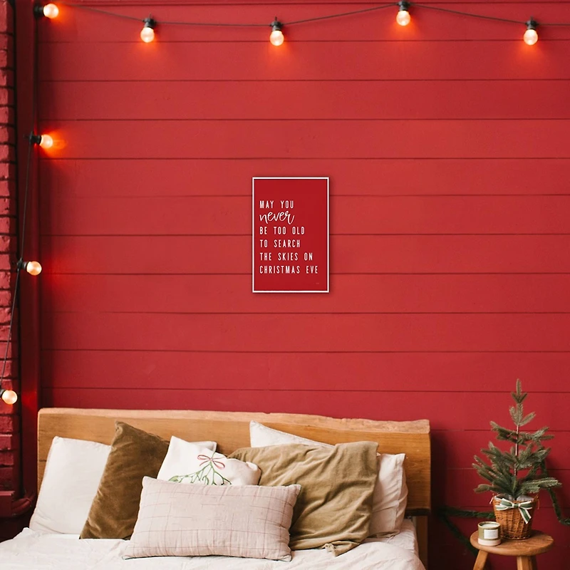 Stupell Industries Search the Skies on Christmas Eve Framed Giclee Wall Art