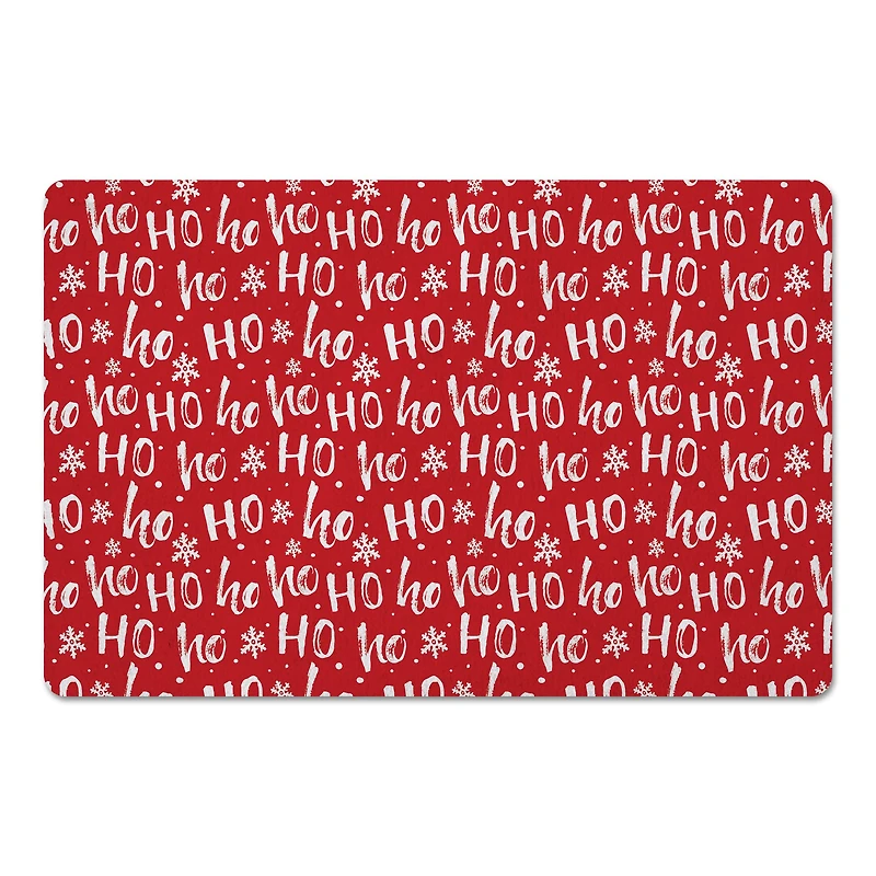Ho Ho Ho Pattern Floor Mat