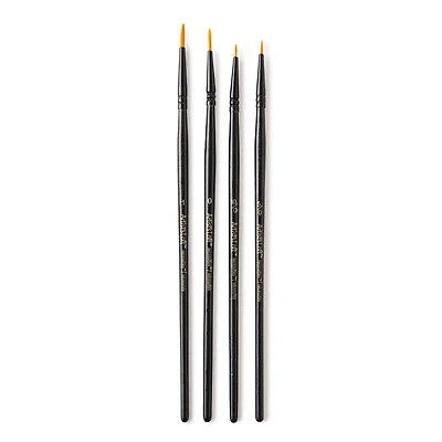 Golden Synthetic Round Acrylic Brushes, 4pc. by Artist's Loft® Necessities™