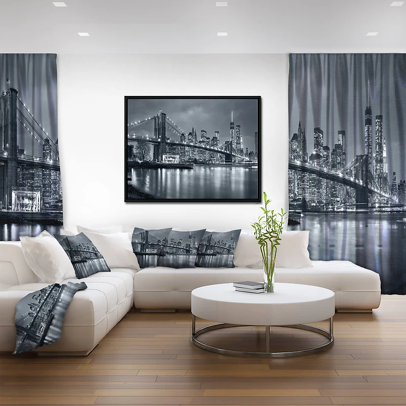 Designart - Panorama New York City at Night
