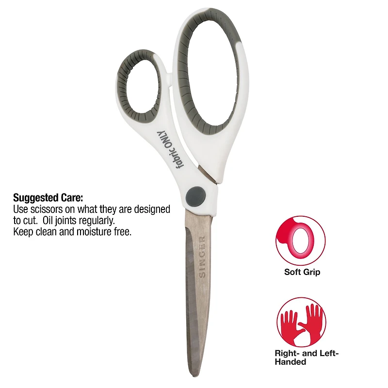 SINGER® 8.5" Sewing Scissors With Comfort Grip