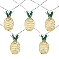 10ct. LED Gold Pineapple String Lights