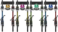 NEX™ 16.5" Black 6-Bicycle Storage Wall Rack