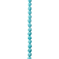 Turquoise Reconstituted Howlite Faceted Beads by Bead Landing™, 8mm