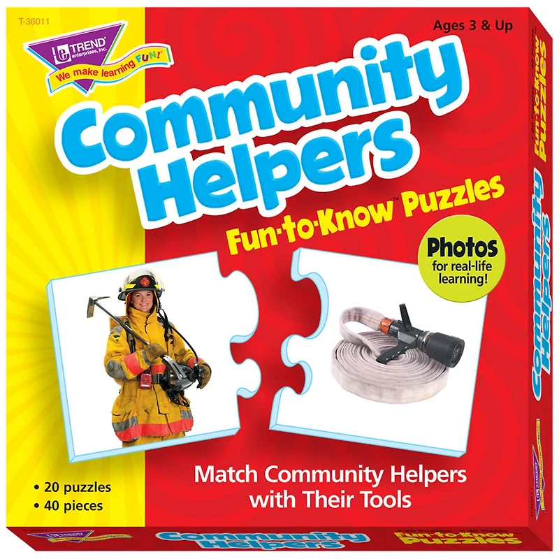 Trend Enterprises® Community Helpers Fun-to-Know Puzzles