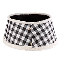 DII® Black & White Buffalo Check Holiday Tree Collar